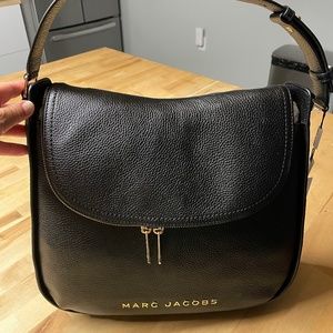 Marc Jacobs black leather hobo purse/bag